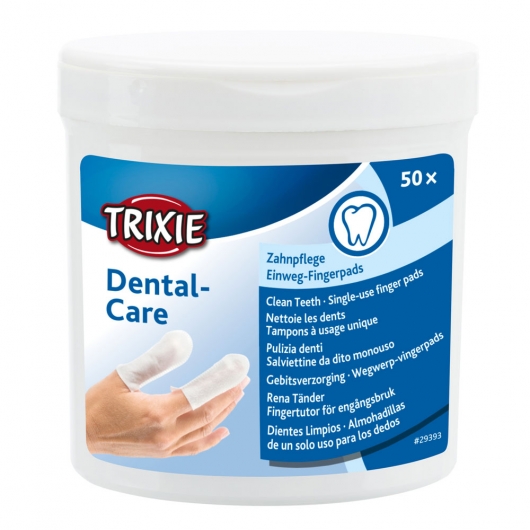 Trixie Zahnpflege Einweg-Fingerpads - 50 Stück 