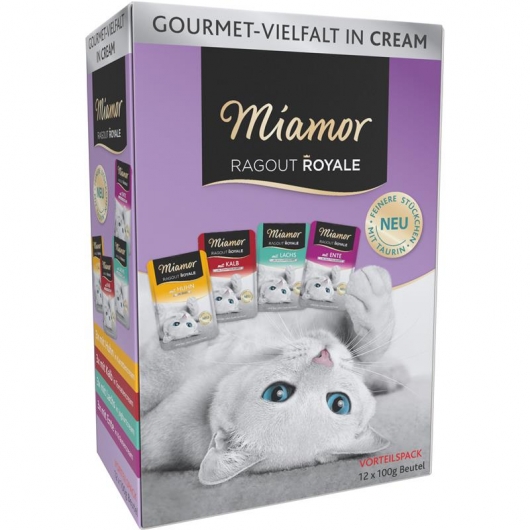 Miamor MP Ragout Royale Cream Vielfalt 12x100g 