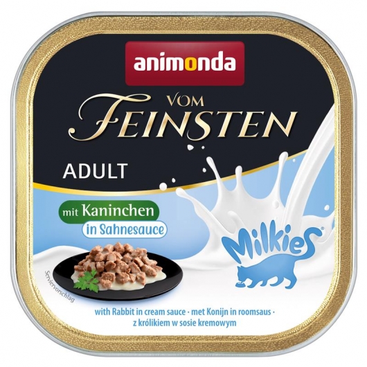 Animonda vom Feinsten Milkies Kaninchen in Sahnesauce 100g 