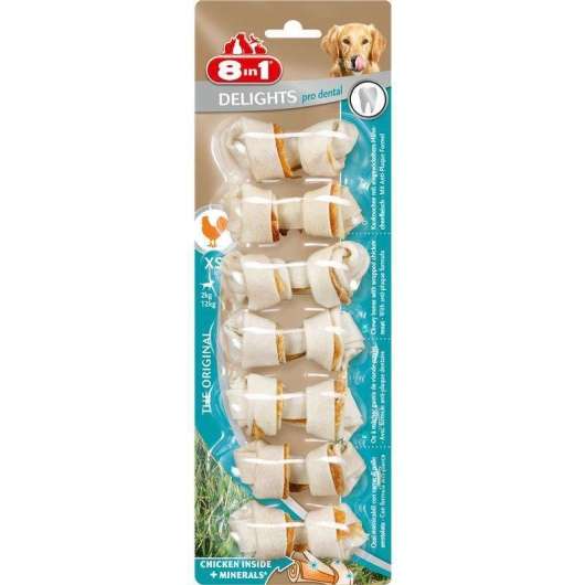 8in1 Dental Delights Kauknochen XS 