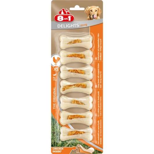 8in1 Dental Delights Kauknochen Strong XS 
