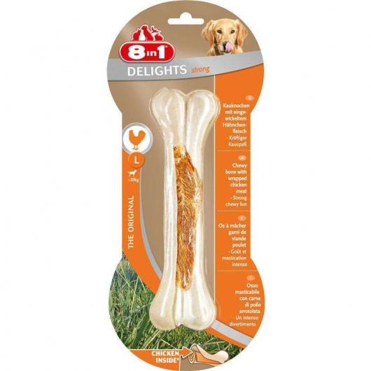8in1 Dental Delights Kauknochen Strong L 