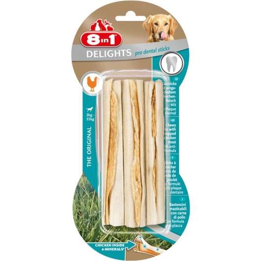 8in1 Dental Delights Kausticks, 3er 