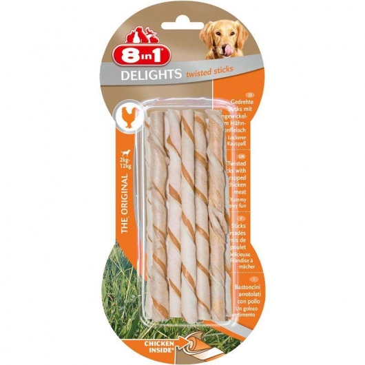 8in1 Delights Twisted Sticks 10 Stück 