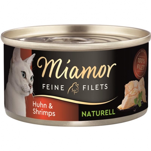 Miamor Dose Feine Filets Naturelle Huhn & Shrimps 80 g 