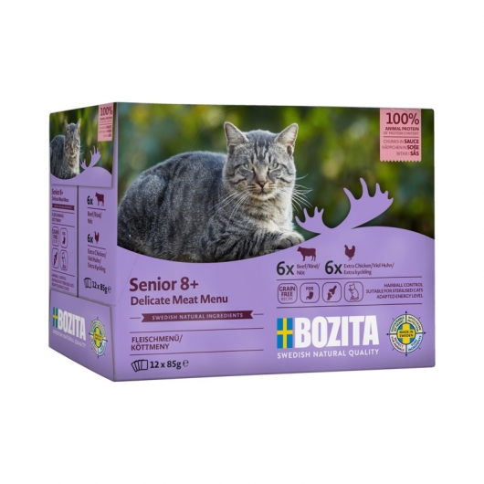Bozita Cat Frischebeutel Senior 8+ Multibox 12x85g 