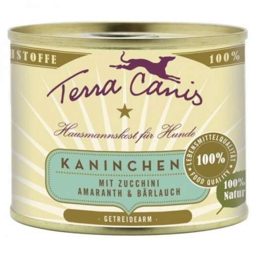 Terra Canis classic Kaninchen mit Zucchini, Amaranth und Bärlauch 