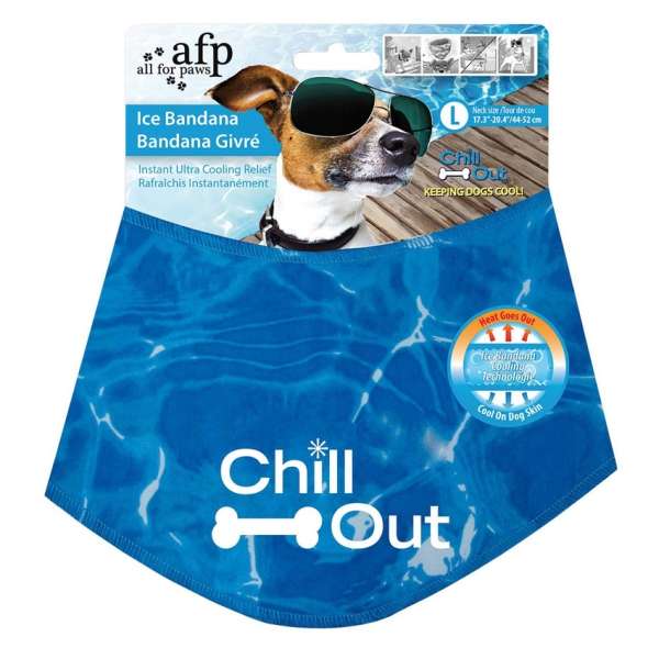 All for Paws Chill Out Ice Bandana- kühlendes Halstuch für Hunde - L